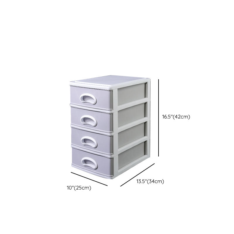 Plastic File Cabinet Gray Vertical Filing Cabinet with Drawers for Home or Office