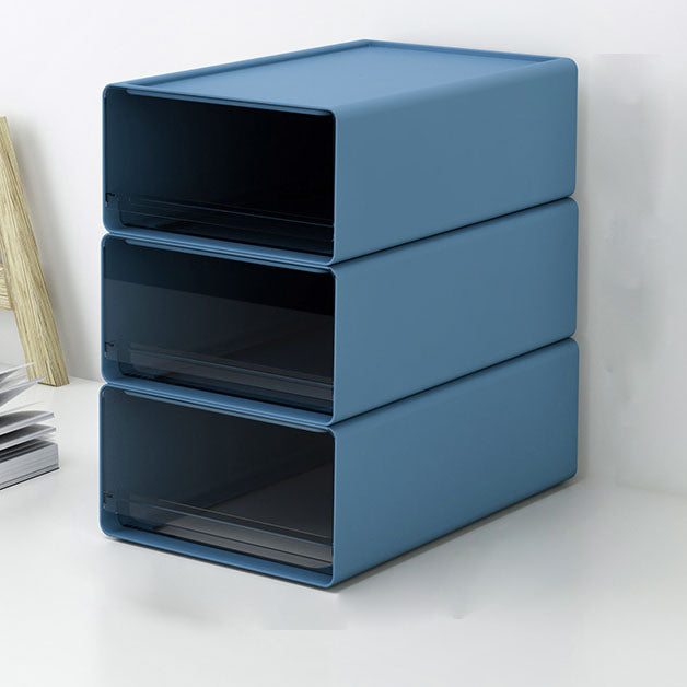 Modern Solid Color File Cabinet Plastic Filing Cabinet for Home Office