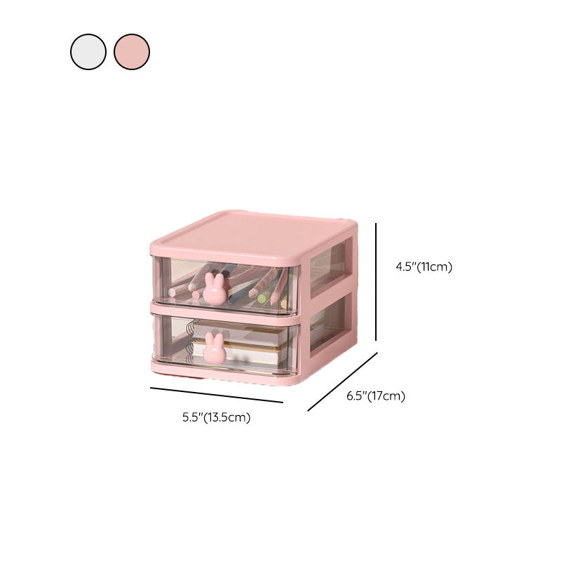 Transparent File Cabinet Plastic Drawers Vertical Filing Cabinet for Home and Office