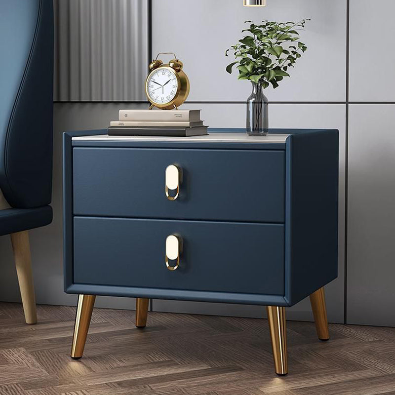 Contemporary Bed Nightstand Stone Bedside Cabinet for Bedroom