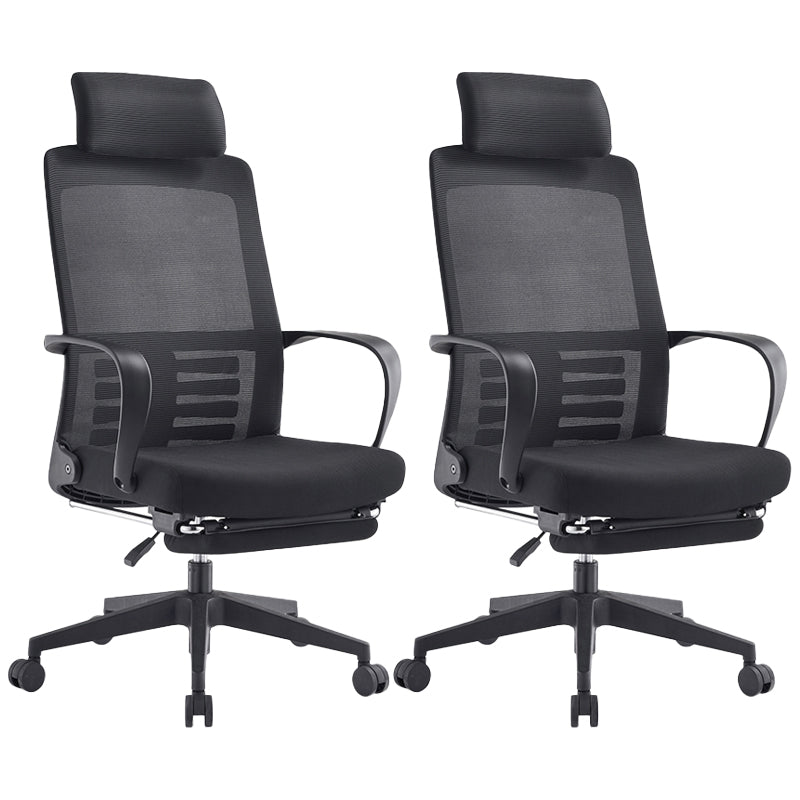 Fixed Arms Desk Chair Modern Ergonomic Office Chair with Breathable Back