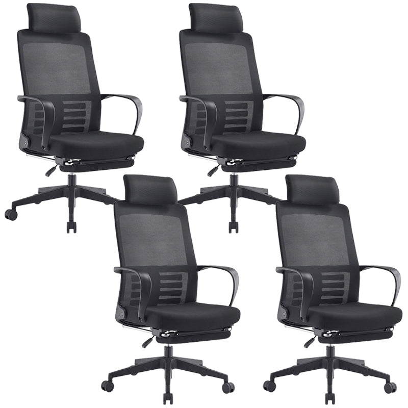 Fixed Arms Desk Chair Modern Ergonomic Office Chair with Breathable Back