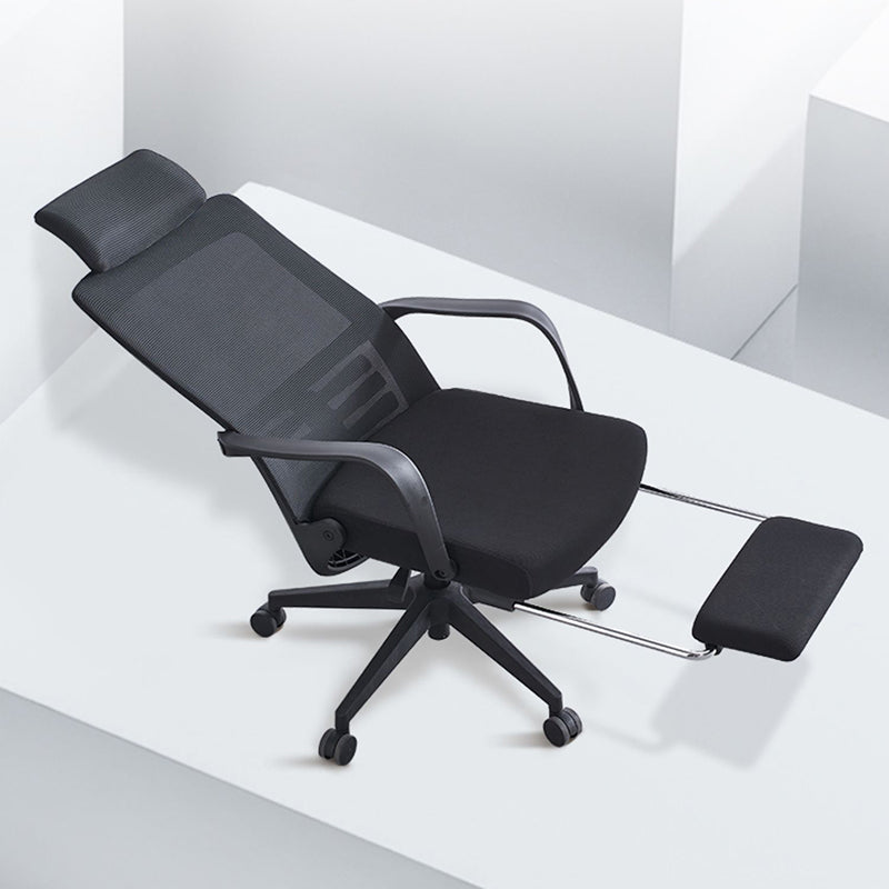 Fixed Arms Desk Chair Modern Ergonomic Office Chair with Breathable Back