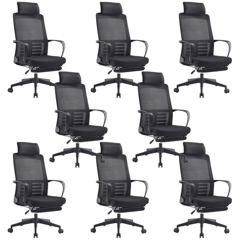 Fixed Arms Desk Chair Modern Ergonomic Office Chair with Breathable Back