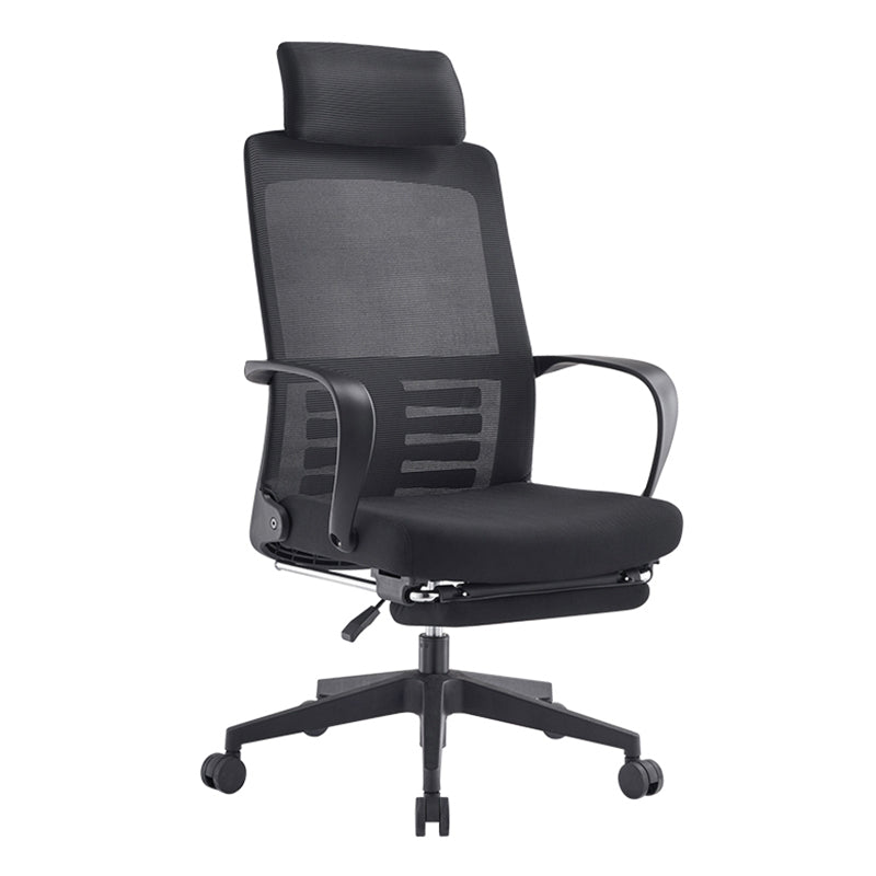 Fixed Arms Desk Chair Modern Ergonomic Office Chair with Breathable Back