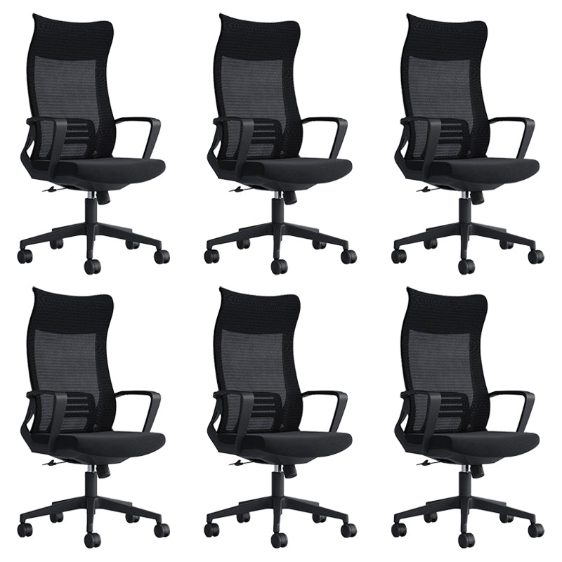 Fixed Arms Desk Chair Modern Adjustable Seat Height Chair with Breathable Back