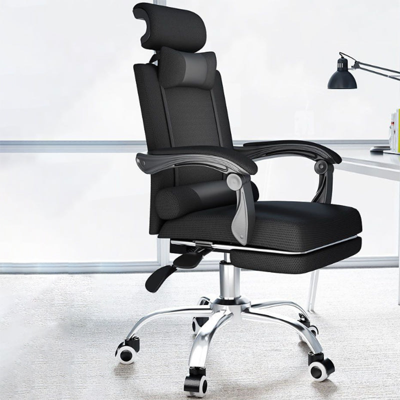 Contemporary Black Managers Chair Padded Arms Executive Chair for Office