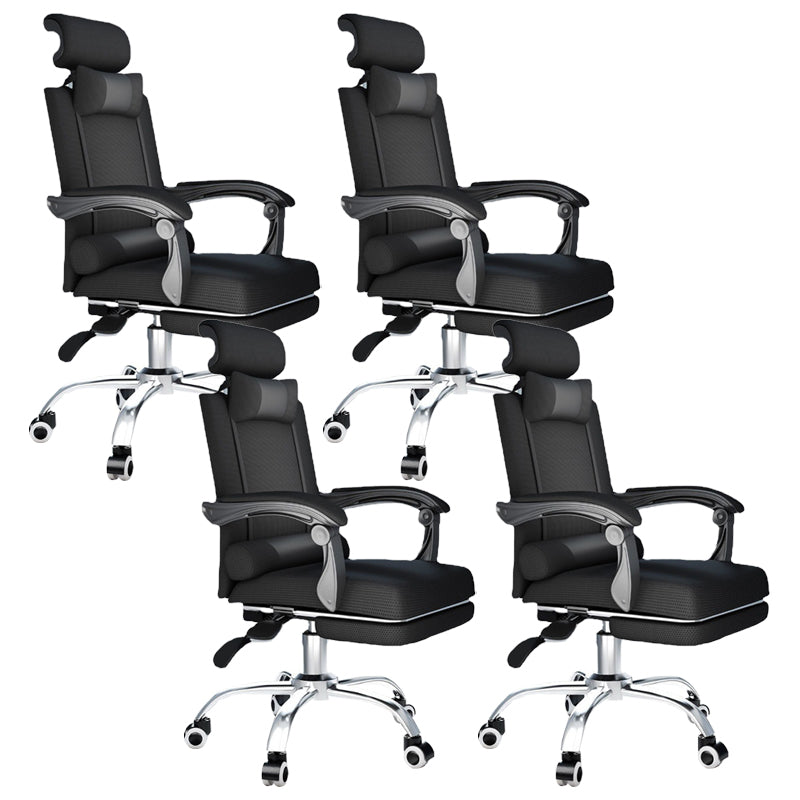 Contemporary Black Managers Chair Padded Arms Executive Chair for Office