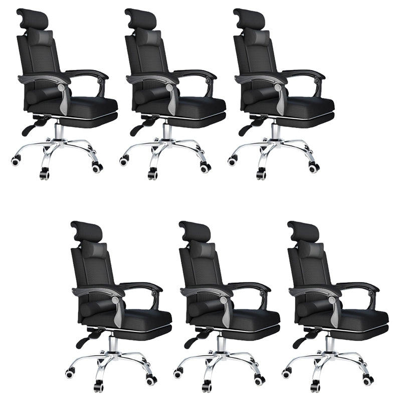 Contemporary Black Managers Chair Padded Arms Executive Chair for Office