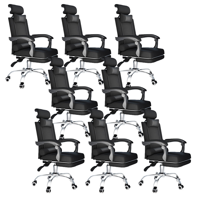 Contemporary Black Managers Chair Padded Arms Executive Chair for Office