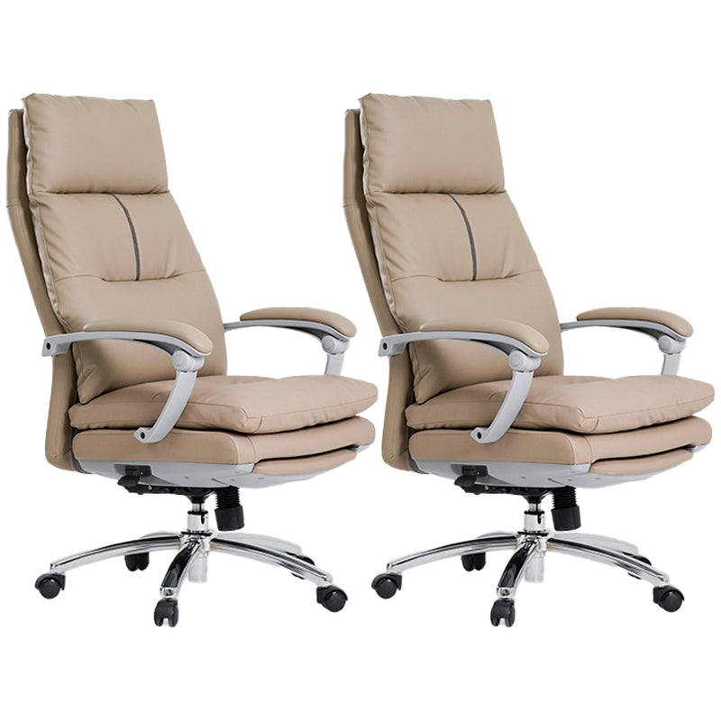 Modern Padded Arms Desk Chair Ergonomic Office Chair with Wheels