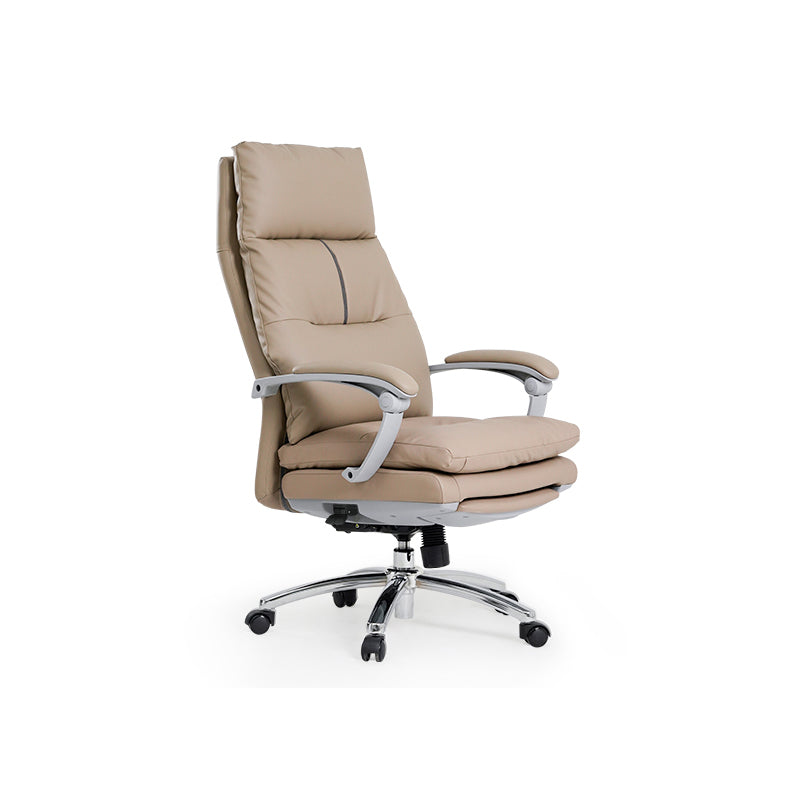 Modern Padded Arms Desk Chair Ergonomic Office Chair with Wheels