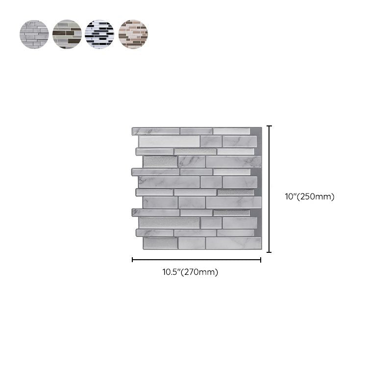 Floor and Wall Tile Kitchen Brick Look Peel and Stick Waterproof Wall Tile