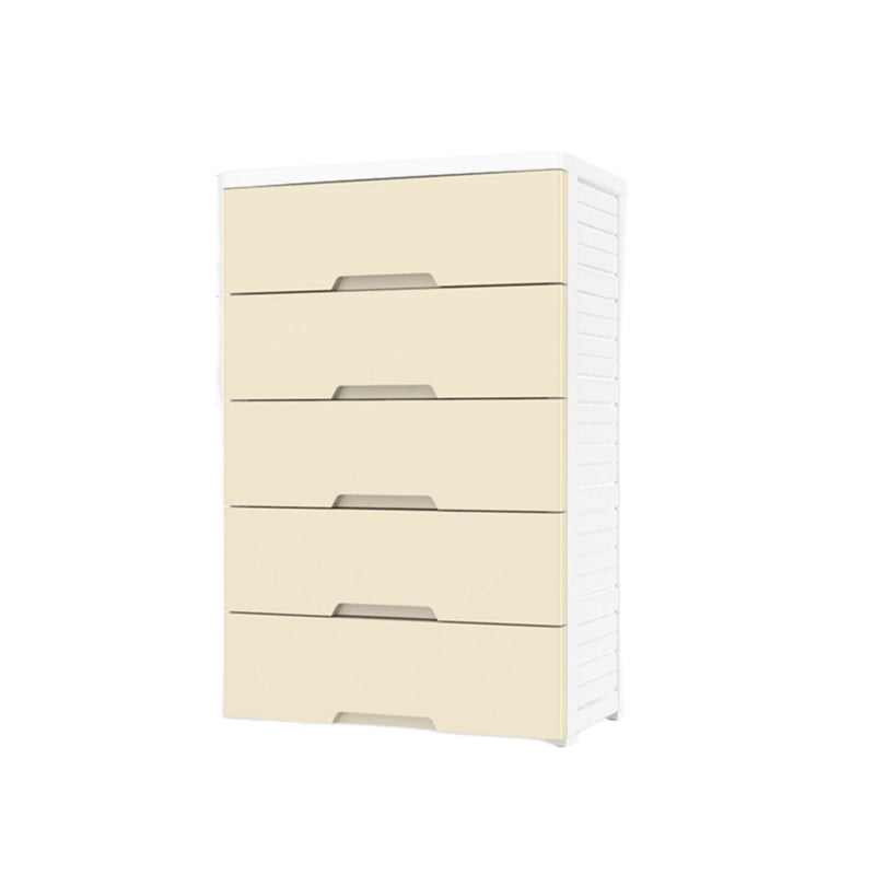 Contemporary Baby Dresser Plastic Vertical Kids Furniture with Drawers for Bedroom