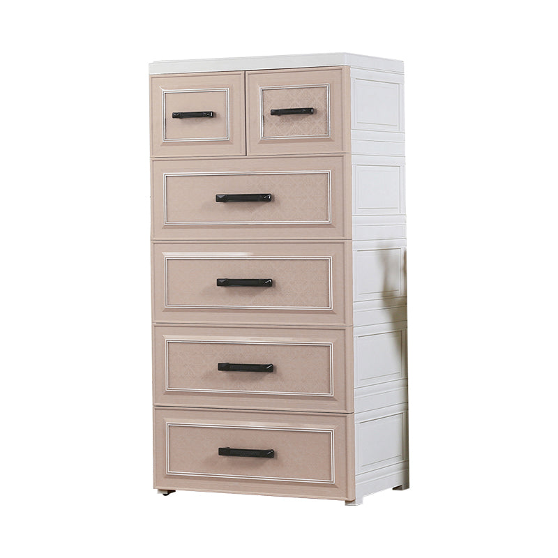 Scandinavian Vertical Nursery Dresser Plastic Kids Furniture with Drawers for Bedroom