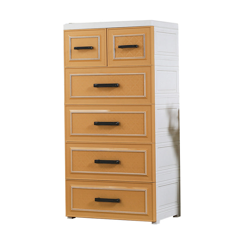 Scandinavian Vertical Nursery Dresser Plastic Kids Furniture with Drawers for Bedroom