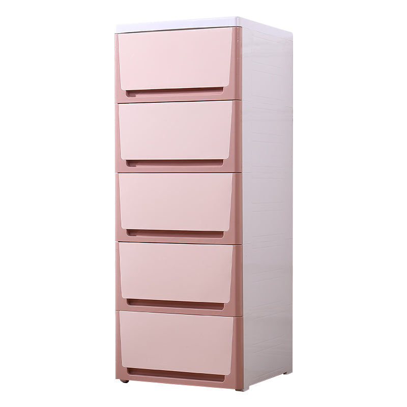 Scandinavian Vertical Baby Dresser Plastic Kids Furniture with Drawers for Bedroom