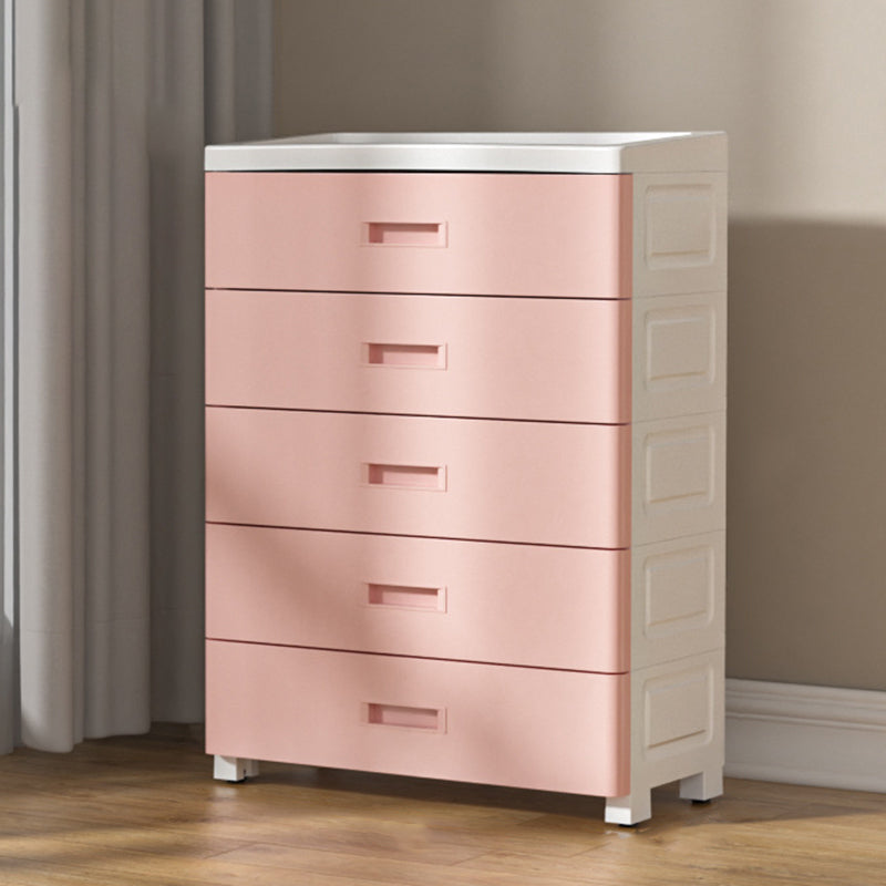 Plastic Chest Kids Nightstand Modern Nursery Dresser , 11.7-inch Width