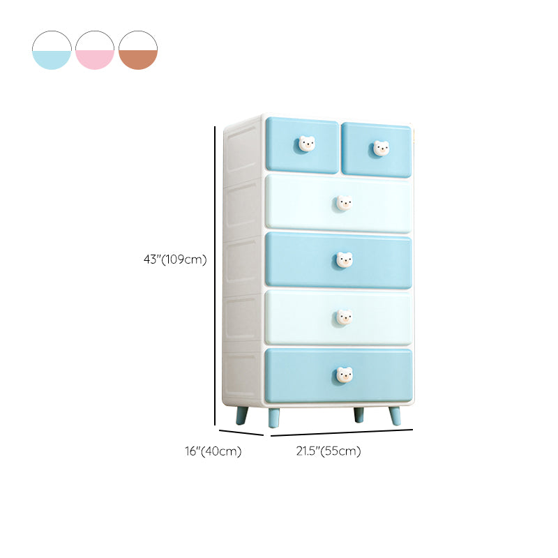 5-drawer Bedroom Armoire Contemporary Plastic Armoire Closet