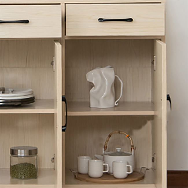 Wood Side Board Modern Style Sideboard with Drawers and Cabinets