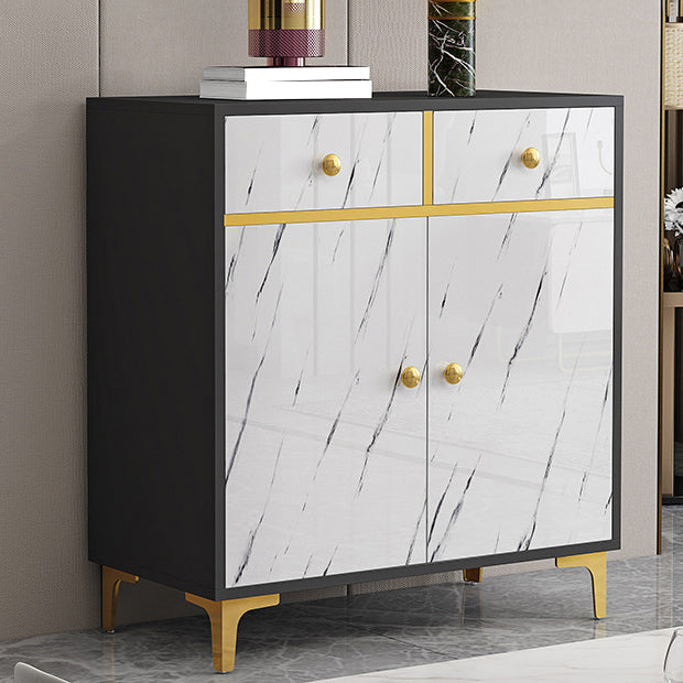 Wood Side Board Modern Style Sideboard with Drawers and Cabinets