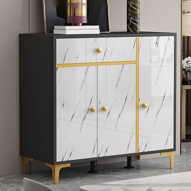 Wood Side Board Modern Style Sideboard with Drawers and Cabinets