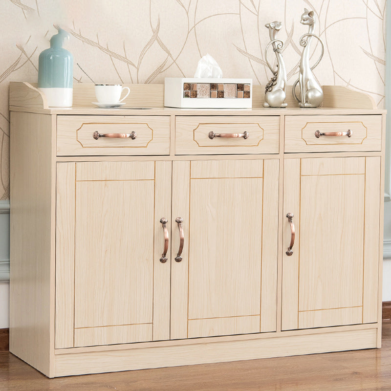 Wood Side Board Modern Style Sideboard with Drawers and Cabinets