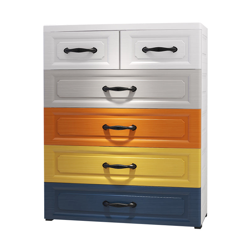 Vertical Scandinavian Kids Furniture 6 Drawers Kids Dresser Set