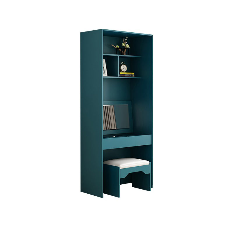 Modern Blue Bedroom Armoire Manufactured Wood Wardrobe Armoire