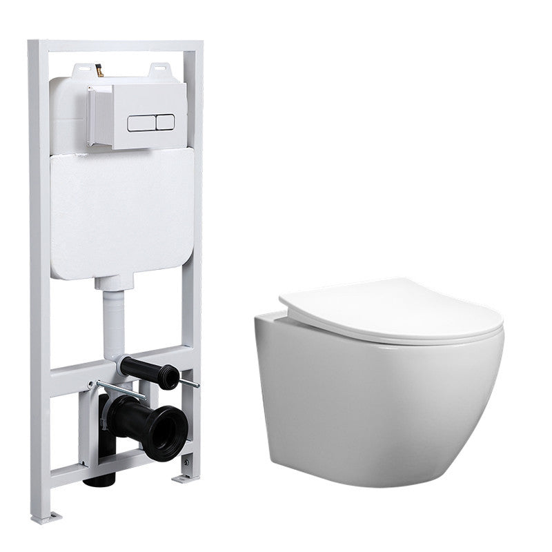 Contemporary 1 Piece Flush Toilet Wall Mount Urine Toilet for Bathroom