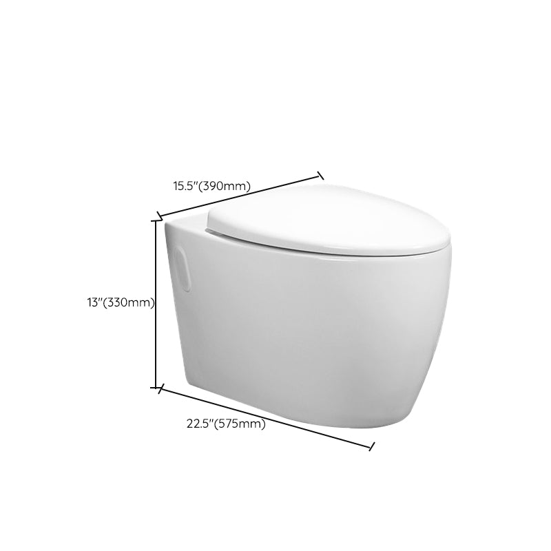 Contemporary 1 Piece Flush Toilet Wall Mount Urine Toilet for Bathroom