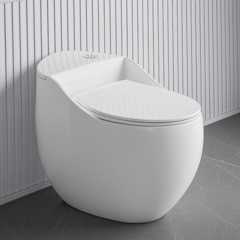 Modern Ceramic Flush Toilet Floor Mounted Urine Toilet with Slow Close Seat for Bathroom