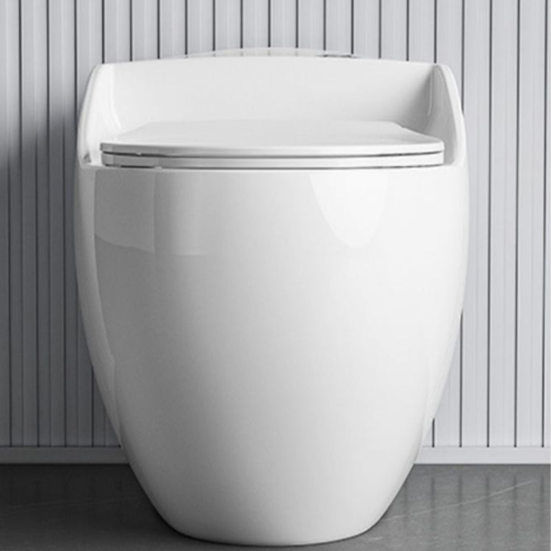 Modern Ceramic Flush Toilet Floor Mounted Urine Toilet with Slow Close Seat for Bathroom