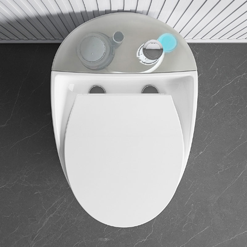 Modern Ceramic Flush Toilet Floor Mounted Urine Toilet with Slow Close Seat for Bathroom