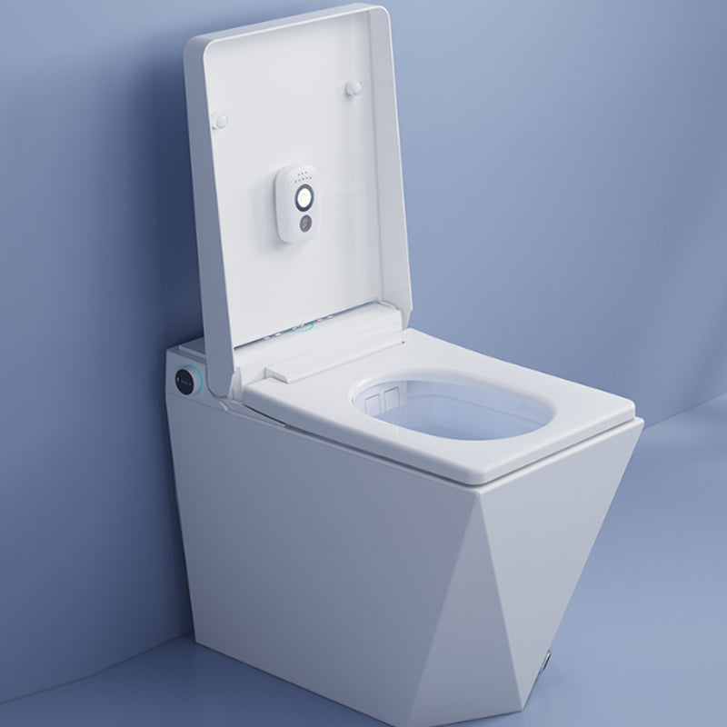 Modern Ceramic Flush Toilet 1 Piece White Toilet Bowl for Bathroom