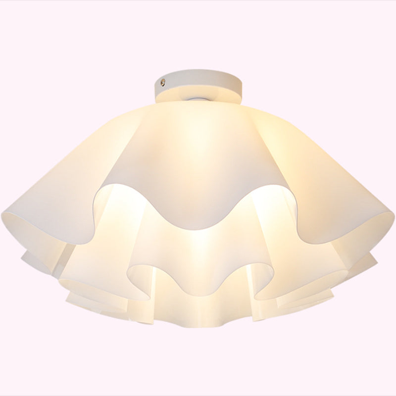 Modern Simplicity Ceiling Lamp Household Flush Mount Light Fixture with Acrylic Shade