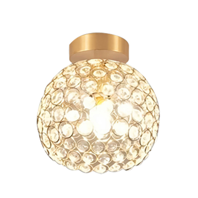 Contemporary Creative Ceiling Lamp Crystal Flush Mount Light Fixture for Bedroom