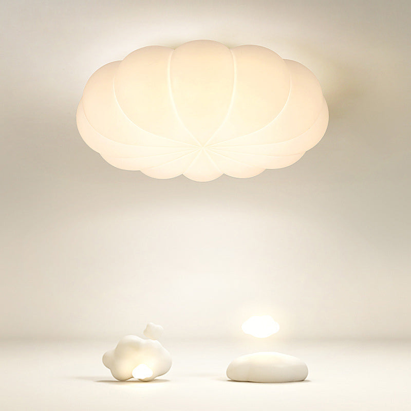 Single White Flush Mount Lighting Acrylic Ceiling Light for Living Room