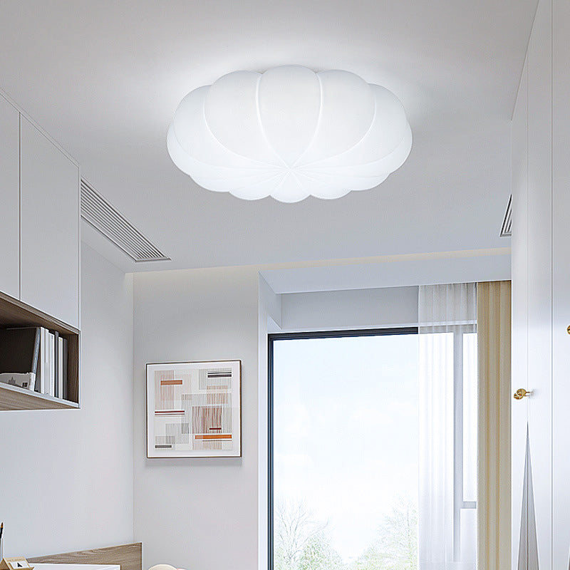 Single White Flush Mount Lighting Acrylic Ceiling Light for Living Room