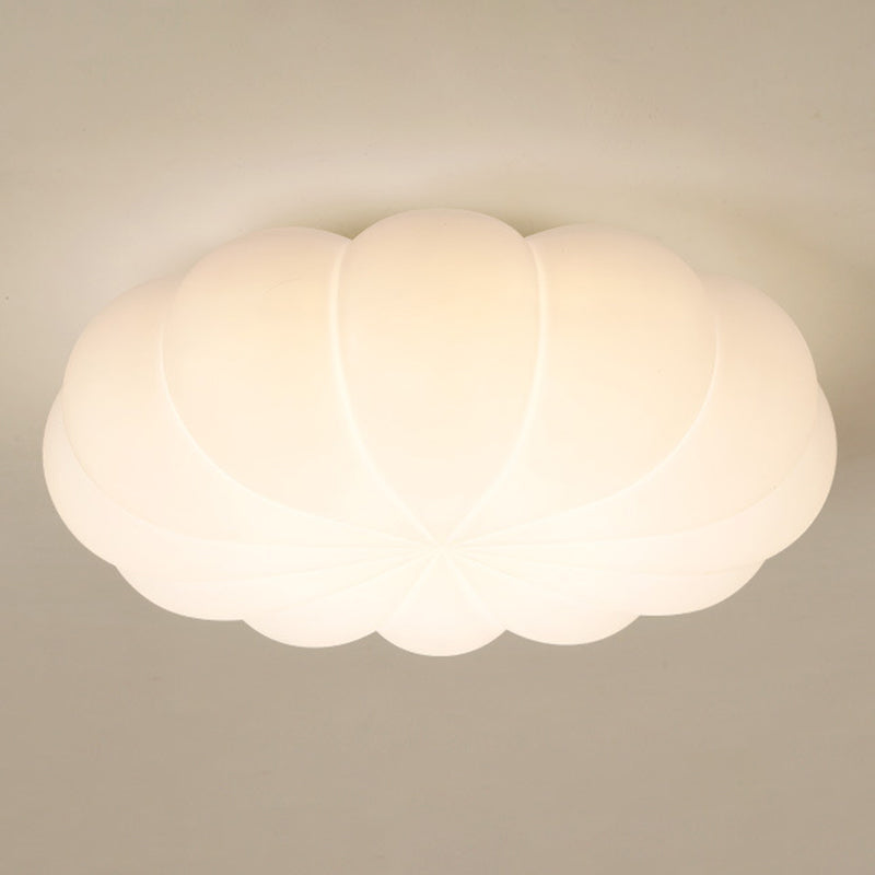 Single White Flush Mount Lighting Acrylic Ceiling Light for Living Room