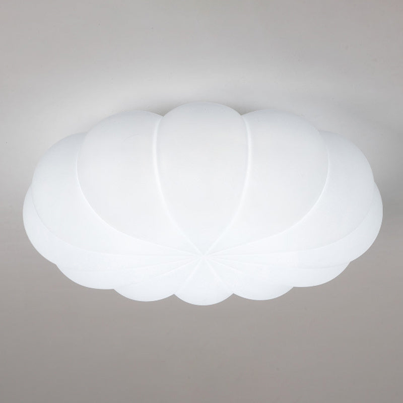 Single White Flush Mount Lighting Acrylic Ceiling Light for Living Room