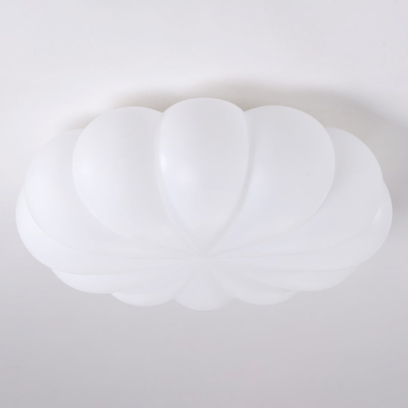 Single White Flush Mount Lighting Acrylic Ceiling Light for Living Room