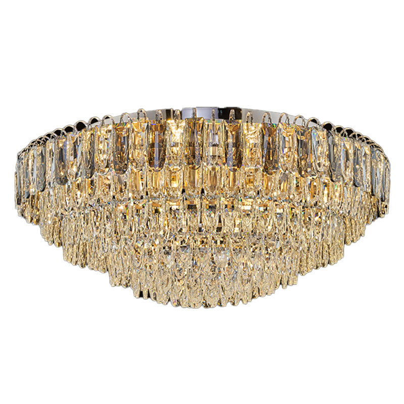 Modern Creative Ceiling Lamp Crystal Flush Mount Light Fixture for Bedroom