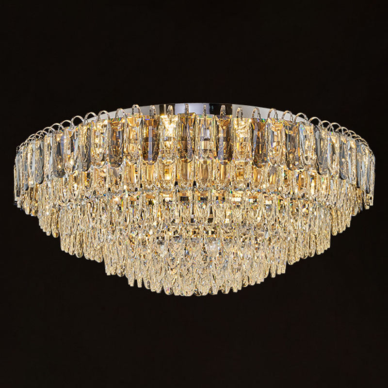 Modern Creative Ceiling Lamp Crystal Flush Mount Light Fixture for Bedroom