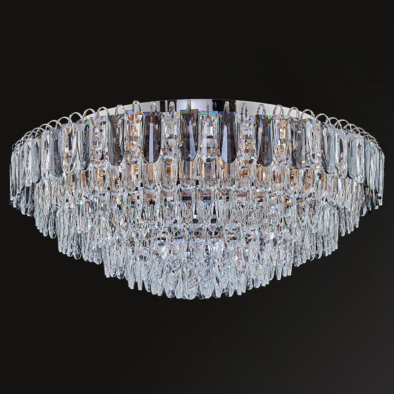 Modern Creative Ceiling Lamp Crystal Flush Mount Light Fixture for Bedroom