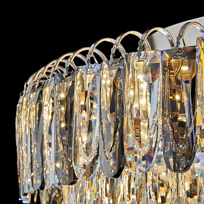 Modern Creative Ceiling Lamp Crystal Flush Mount Light Fixture for Bedroom