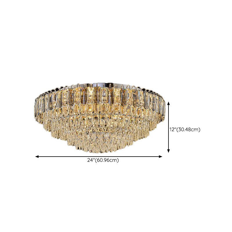 Modern Creative Ceiling Lamp Crystal Flush Mount Light Fixture for Bedroom