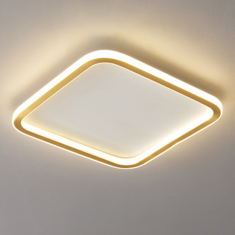 Simplicity Ceiling Lamp Linear LED Flush Mount Light Fixture with Acrylic Shade