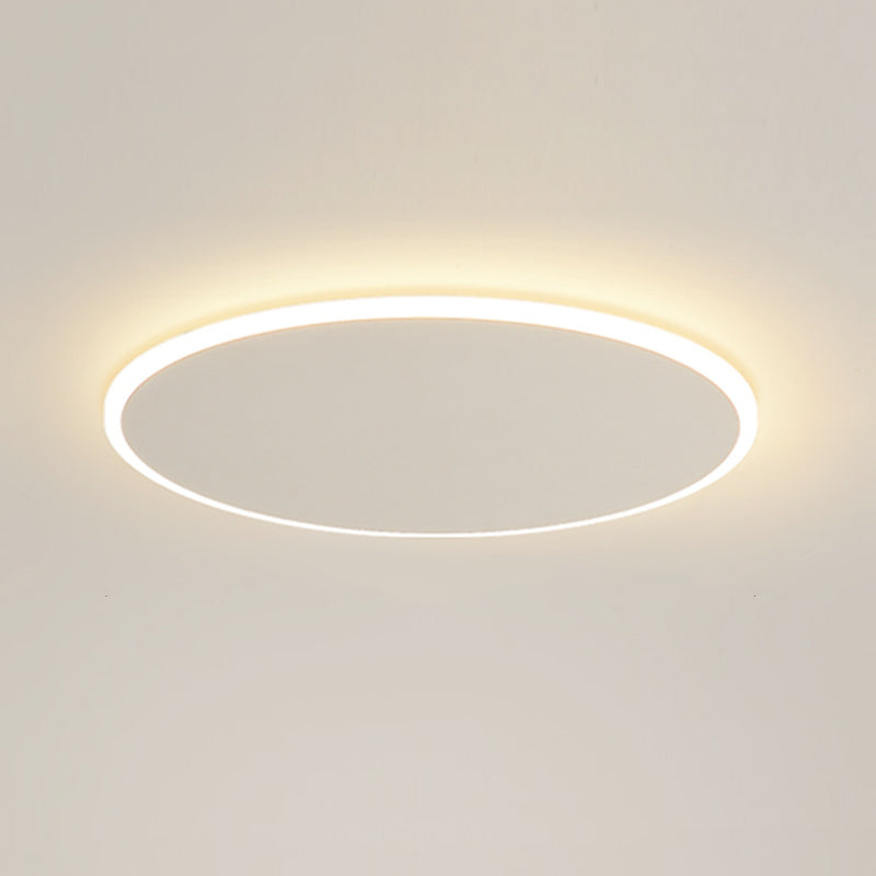 Modern Round Ceiling Mount Light LED Ceiling Light with Acrylic Shade for Bedroom