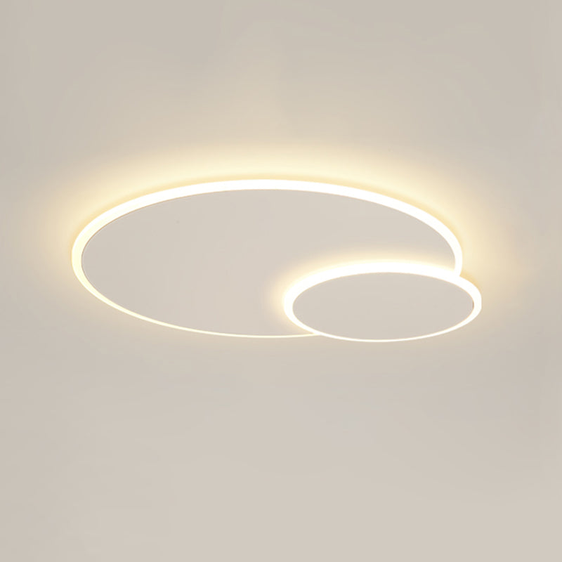 Modern Round Ceiling Mount Light LED Ceiling Light with Acrylic Shade for Bedroom